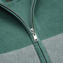 Pulover cu fermoar Ares - ATLAS - Turcoaz cu gri și negru