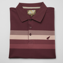 Tricou Polo pentru bărbați - ARES - CAPRI - Vișiniu cu roz pudră