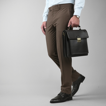 Pantaloni eleganți Confex  - Royal Cut - Maro închis