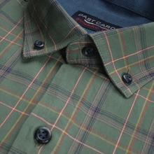 Cămașă pentru bărbați - Roma - Kaki cu galben