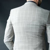 Sacou bărbați Confex - Slim Fit - Bej în carouri