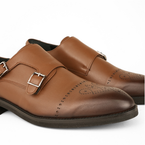 Pantofi bărbătești din piele - Bruno - Maro Cognac