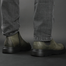 Ghete piele naturală - York - Verde