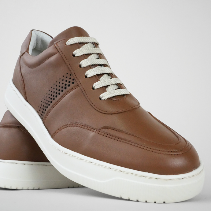 Pantofi bărbătești din piele - Urban FLEX - Maro Cognac