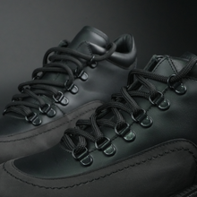 Ghete din piele naturală - EXPLORER - Negru