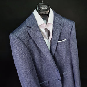 Sacou bărbați Confex - Regular-Fit - Bleumarin pepit
