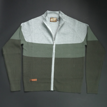 Pulover cu fermoar Ares - ATLAS - Gri cu verde și kaki