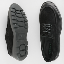 Pantofi bărbătești din piele - ZENMAN UltraLIGHT - Negru Velur