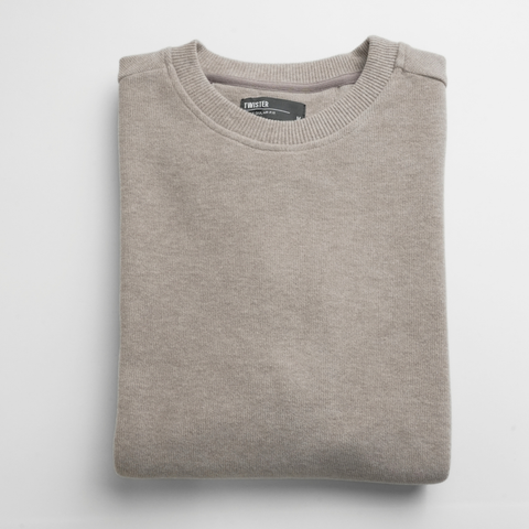 Pulover pentru bărbați - CHESTER VelvetCOTTON™ - Grej