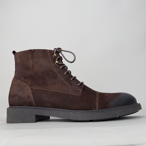 Ghete vintage din piele naturală - Gary - Maro Velur - WAX Effect