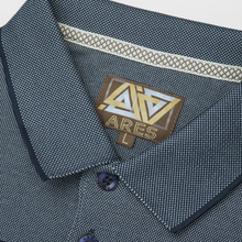 Tricou Polo pentru bărbați - ARES - BALI - Bleumarin cu alb