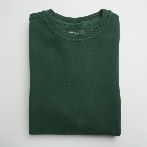 Pulover pentru bărbați - CHESTER VelvetCOTTON™ - Verde smarald