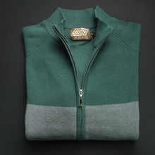 Pulover cu fermoar Ares - ATLAS - Turcoaz cu gri și negru