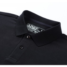 Tricou cu mânecă lungă pentru bărbați - Ares - Urban POLO - Negru