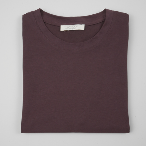 Tricou pentru bărbați - ANTIOCH - Velvet Touch - Vișiniu Burgundy