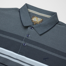 Tricou Polo pentru bărbați - ARES - BALI - Bleumarin cu alb