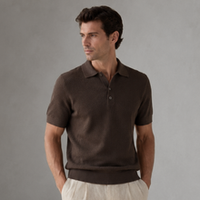 Tricou pentru bărbați - C. Baybars - ARISTOCRAT Waffle - Maro