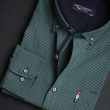 Cămașă bărbătească - Vrancea - Verde cu bleumarin