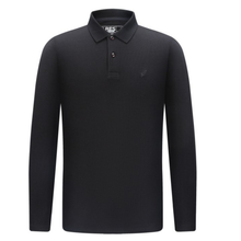 Tricou cu mânecă lungă pentru bărbați - Ares - Urban POLO - Negru