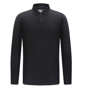 Tricou cu mânecă lungă pentru bărbați - Ares - Urban POLO - Negru