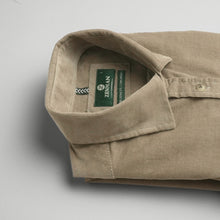 Cămașă din raiat fin - ZENMAN RoyalTOUCH™ - Corduroy EDITION - Taupe Nobil