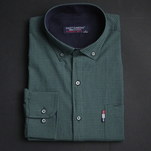 Cămașă bărbătească - Vrancea - Verde cu bleumarin