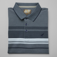 Tricou Polo pentru bărbați - ARES - BALI - Bleumarin cu alb