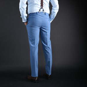 Pantaloni eleganți Confex - Vintage blue