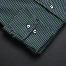 Cămașă bărbătească - Vrancea - Verde cu bleumarin