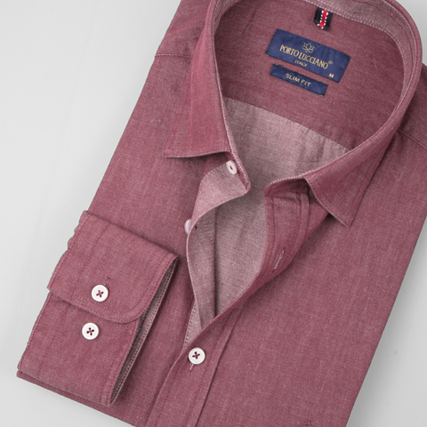 Cămașă Porto Luciano - IMPERIAL DENIM - Bordo