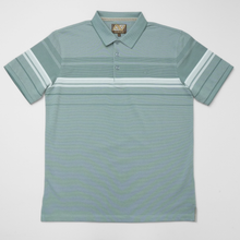 Tricou Polo pentru bărbați - ARES - BALI - Verde pal cu alb