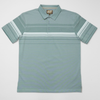 Tricou Polo pentru bărbați - ARES - BALI - Verde pal cu alb