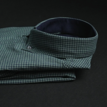 Cămașă bărbătească - Vrancea - Verde cu bleumarin