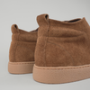 Ghete piele naturală - NOMAD - Maro Cognac Velur