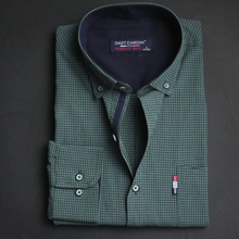 Cămașă bărbătească - Vrancea - Verde cu bleumarin