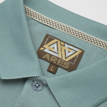 Tricou Polo pentru bărbați - ARES - BALI - Verde pal cu alb
