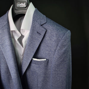 Sacou bărbați Confex - Regular-Fit - Bleumarin pepit