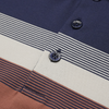 Tricou Polo pentru bărbați - ARES - CAPRI - Bleumarin cu bej și cărămiziu