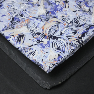 Cămașă Confex din in - BRACCIANO - Model floral - M2