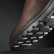 Ghete piele naturală - York - Maro antichizat