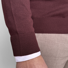 Pulover bărbătesc Premium Zip-UP - Vișiniu