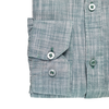 Cămașă barbătească din in - Basil - Slim Fit -  Verde