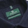 Cămașă din raiat fin - ZENMAN RoyalTOUCH™ - Corduroy EDITION - Bleumarin Imperial