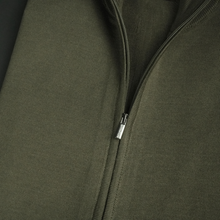 Pulover bărbătesc Premium Zip-UP - Kaki