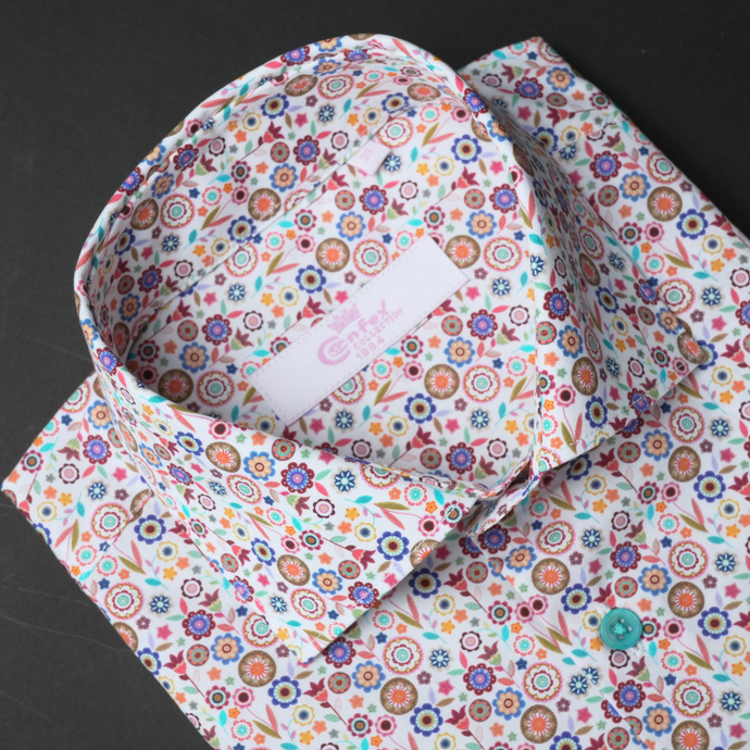 Cămașă Confex - Forme florale - Multicolor - M18