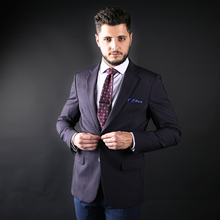 Sacou bărbați Confex - Royal - Mov Karo