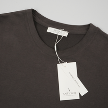 Tricou pentru bărbați - ANTIOCH - Velvet Touch - Maro închis