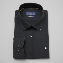 Cămașă Porto Lucciano - AMALFI AirTexture™ - Negru Intens