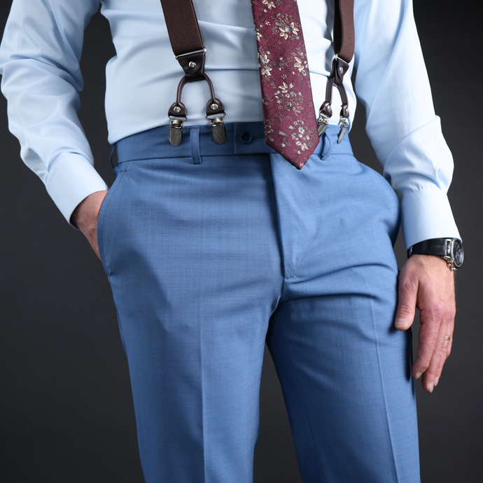 Pantaloni eleganți Confex - Vintage blue
