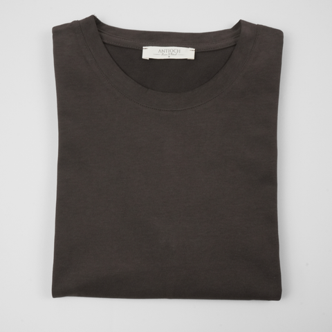 Tricou pentru bărbați - ANTIOCH - Velvet Touch - Maro închis